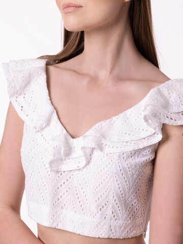 Laurella Top 'Cindy' - Biela
