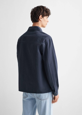 MANGO TEEN Between-Season Jacket 'Over2' in Blue