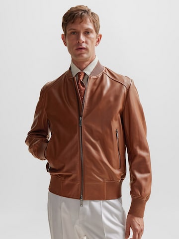BOSS Jacke  ' L-Masic ' in Braun: Vorderseite