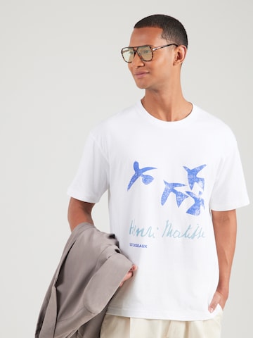 T-Shirt 'JPRBLACARLO' Jack & Jones Premium en blanc : devant