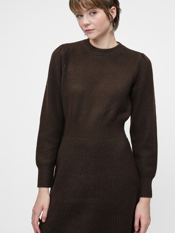 VILA Kootud kleit, värv pruun