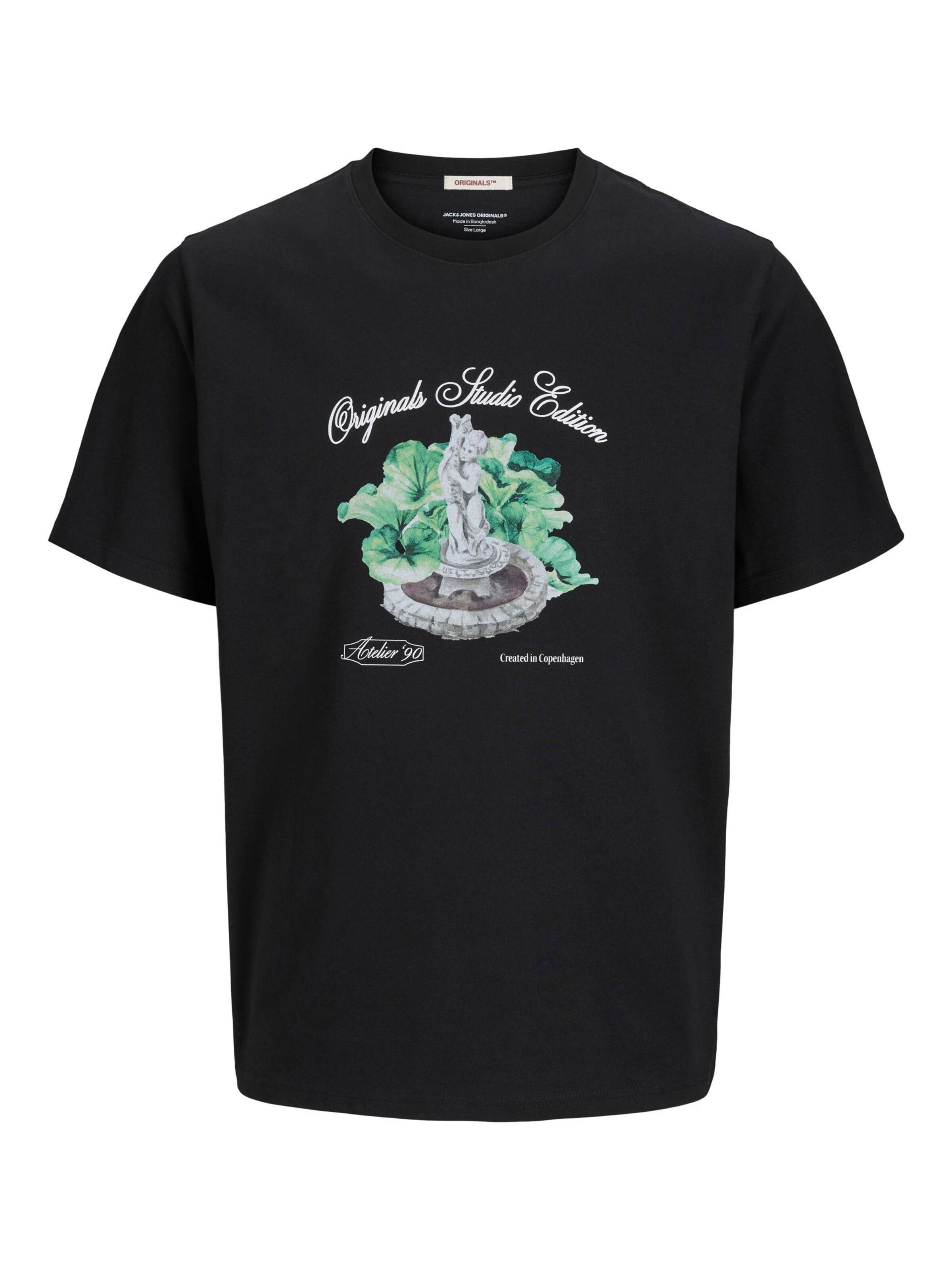 T-Shirt Jack & Jones Plus en noir : devant