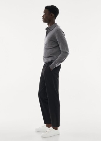 MANGO MAN Sweter 'Willys' w kolorze szary