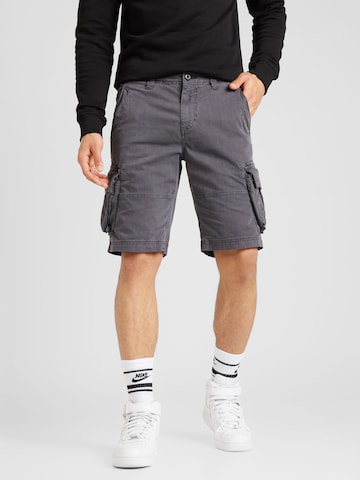 Superdry - regular Pantalón cargo en negro: frente