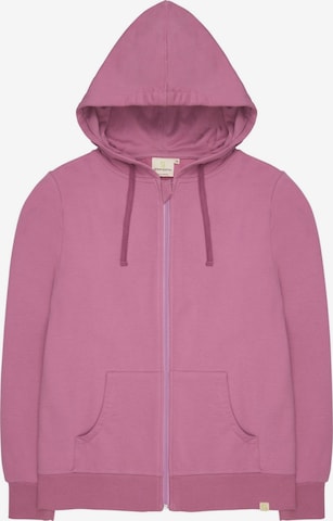 greenjama Sweatjacke in Lila: Vorderseite