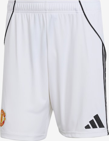 Regular Pantalon de sport 'Manchester United 25/26' ADIDAS PERFORMANCE en blanc : devant