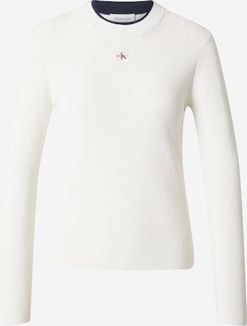 Calvin Klein Jeans Свитер в Белый: спереди