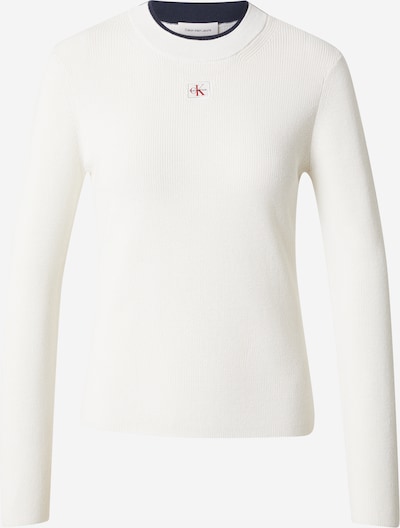 Megztinis iš Calvin Klein Jeans, spalva – balta, Prekių apžvalga