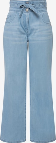 Ulla Popken Wide Leg Jeans i blå: forside