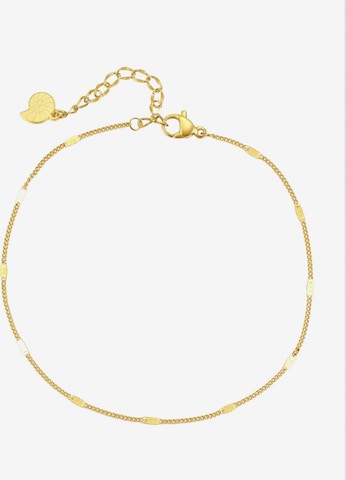 Bijoux de pied 'Flat Links' Hey Happiness en or : devant