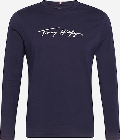TOMMY HILFIGER Shirt 'TOMMY HILFIGER X ABOUT YOU SIGNATURE' in nachtblau / weiß, Produktansicht