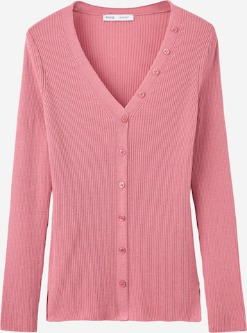 MANGO Strickjacke 'WILMOT' in Pink: Vorderseite