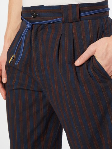 SCOTCH & SODA Tapered Pleat-Front Pants in Blue