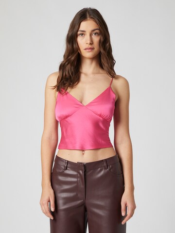 Top 'Rachel' di LENI KLUM x ABOUT YOU in rosa: frontale