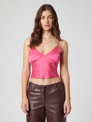 LENI KLUM x ABOUT YOU Top 'Rachel' in Pink: front