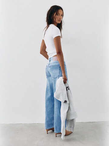 Pull&Bear Barrel Jeans in Blau