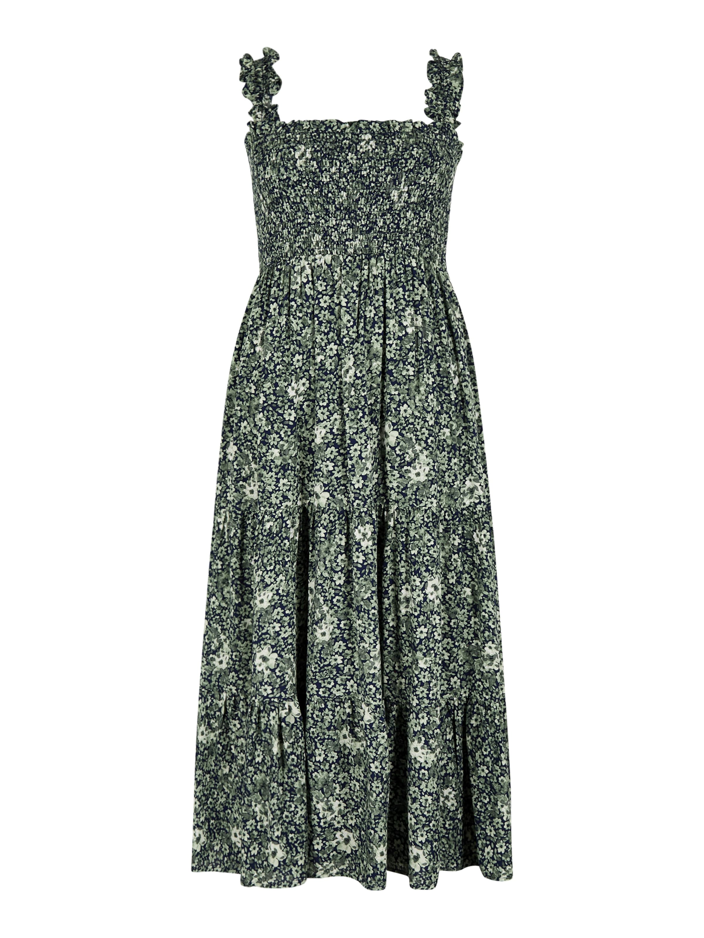 Apricot Ditsy Floral Midi Dress ' ' in 34 in grün, Produktansicht