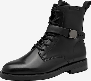 Bottines à lacets Tamaris en noir : devant