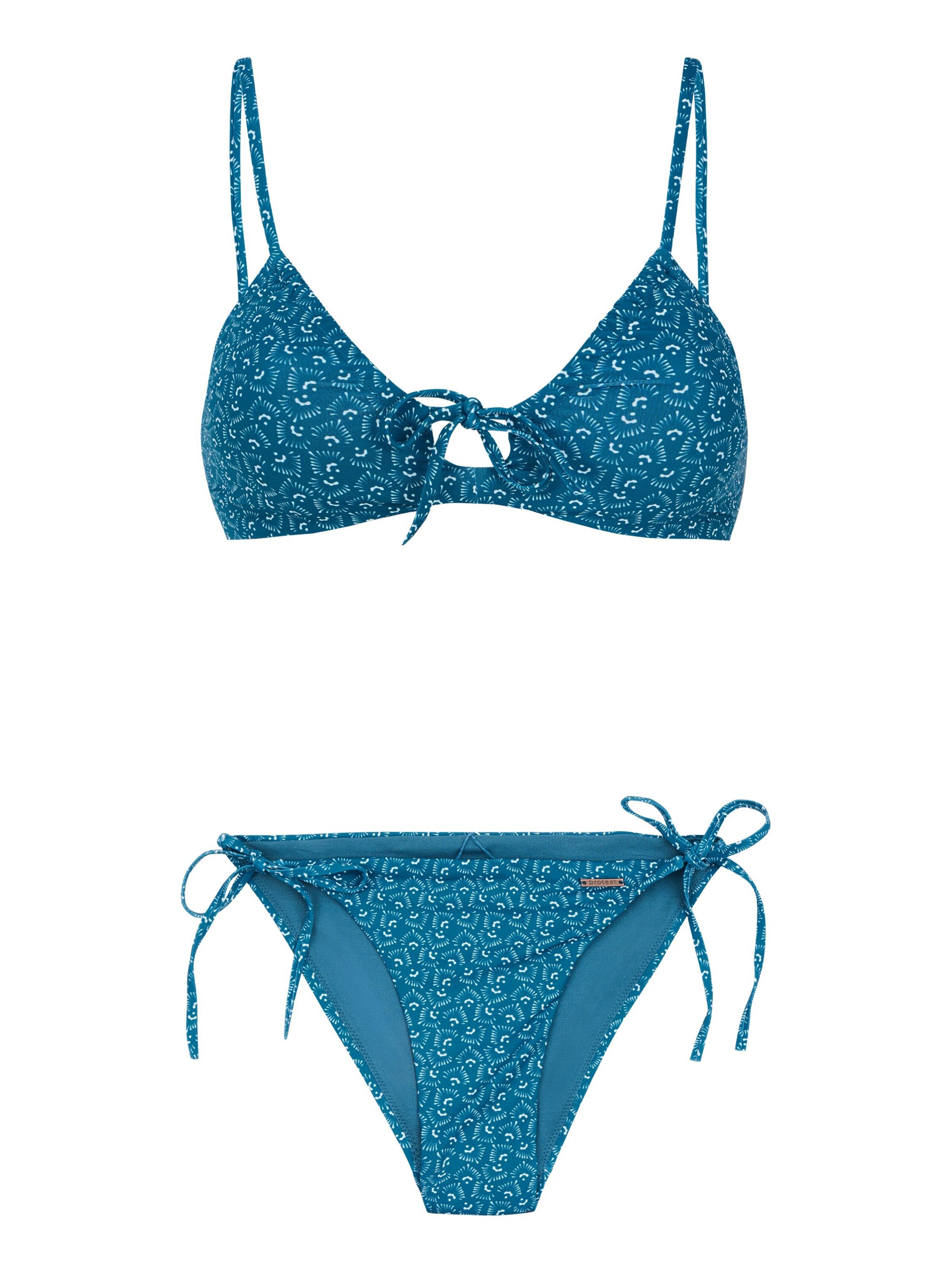 PROTEST Bustier Bikini 'PRTXAVI'‌‌‌ in Blau: Vorderseite