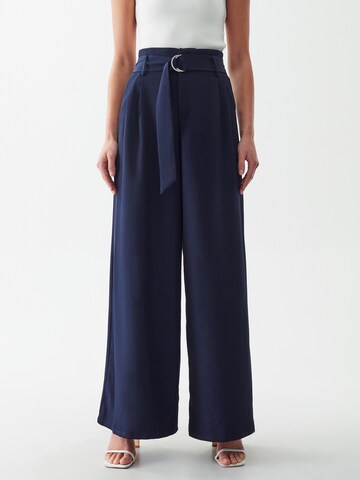 Willa Wide leg Broek 'DIDDY PANTS' in Blauw: voorkant