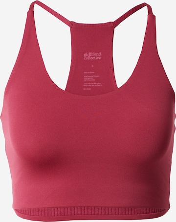 Girlfriend Collective Sports Bra 'CLEO' in Pink: front