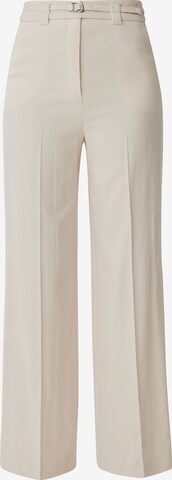 COMMA Loose fit Pleated Pants in Beige: front