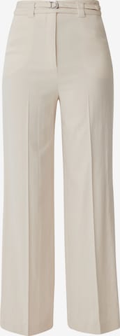 COMMA Loose fit Pleated Pants in Beige: front