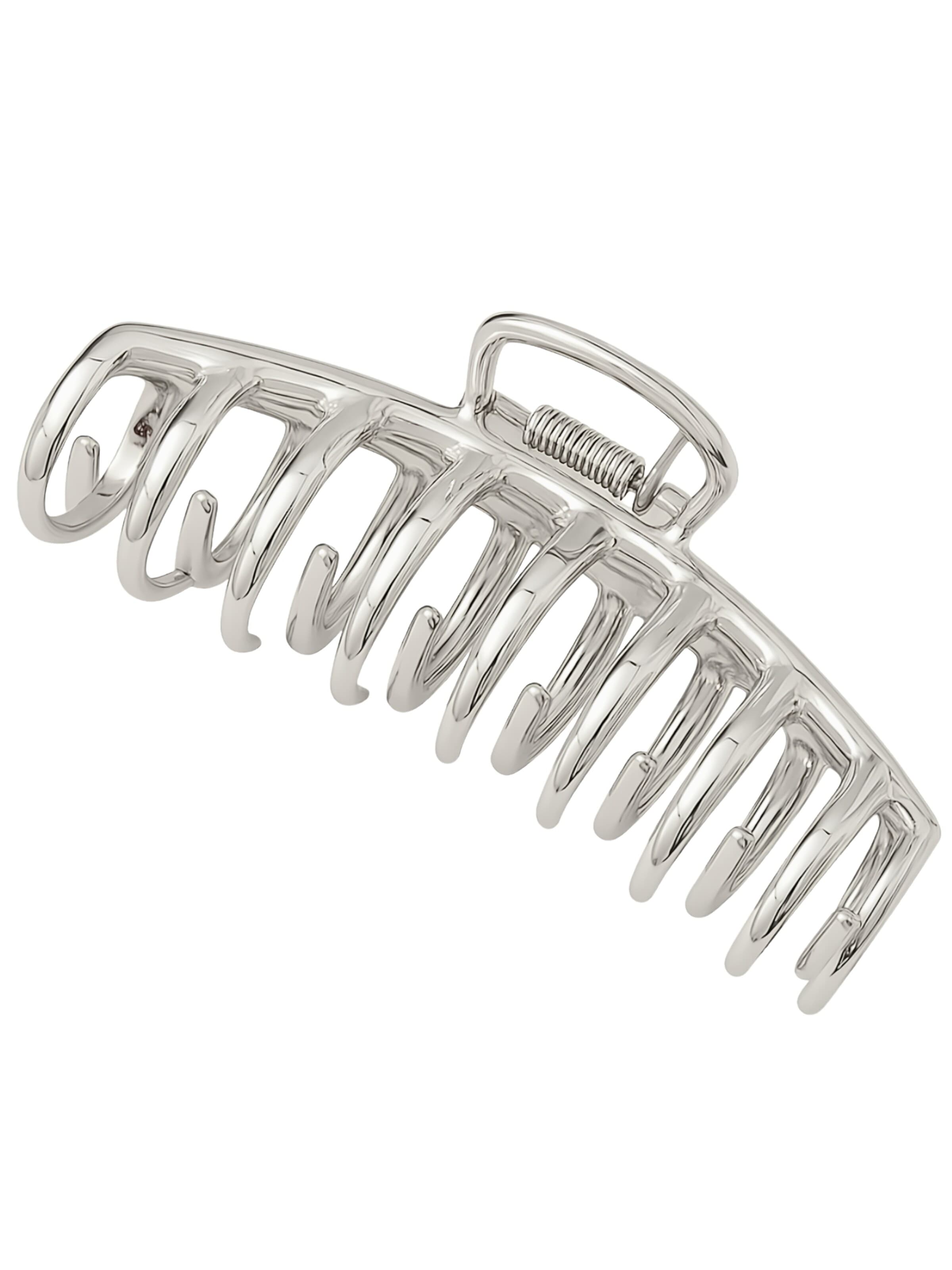 soho Hair accesoires Hair jewelry 'Kana Metal Hair Claw - Silver' in 11 cm x 8 cm x 2cm in Silver, Item view