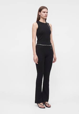 HUGO Bootcut Hose 'Nenrietta' in Schwarz