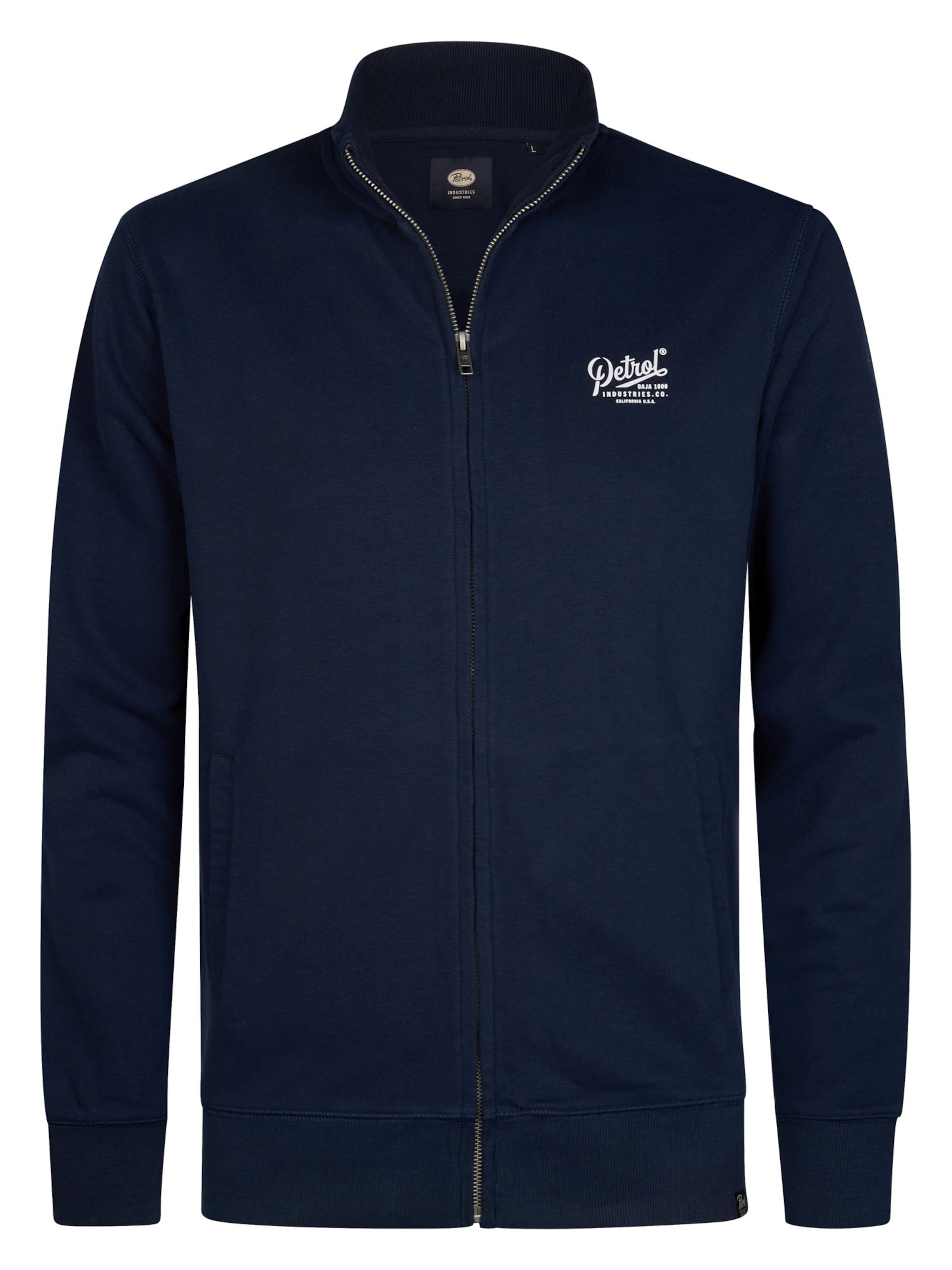 Petrol Industries Zip-Up Hoodie in L in Dark blue, Item view