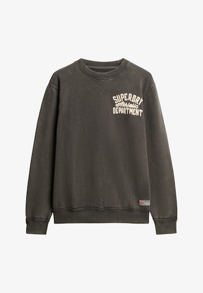 Bluză de molton Superdry pe bej / gri închis, Vizualizare produs