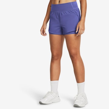 UNDER ARMOUR Loose fit Workout Pants 'Flex' in Purple: front