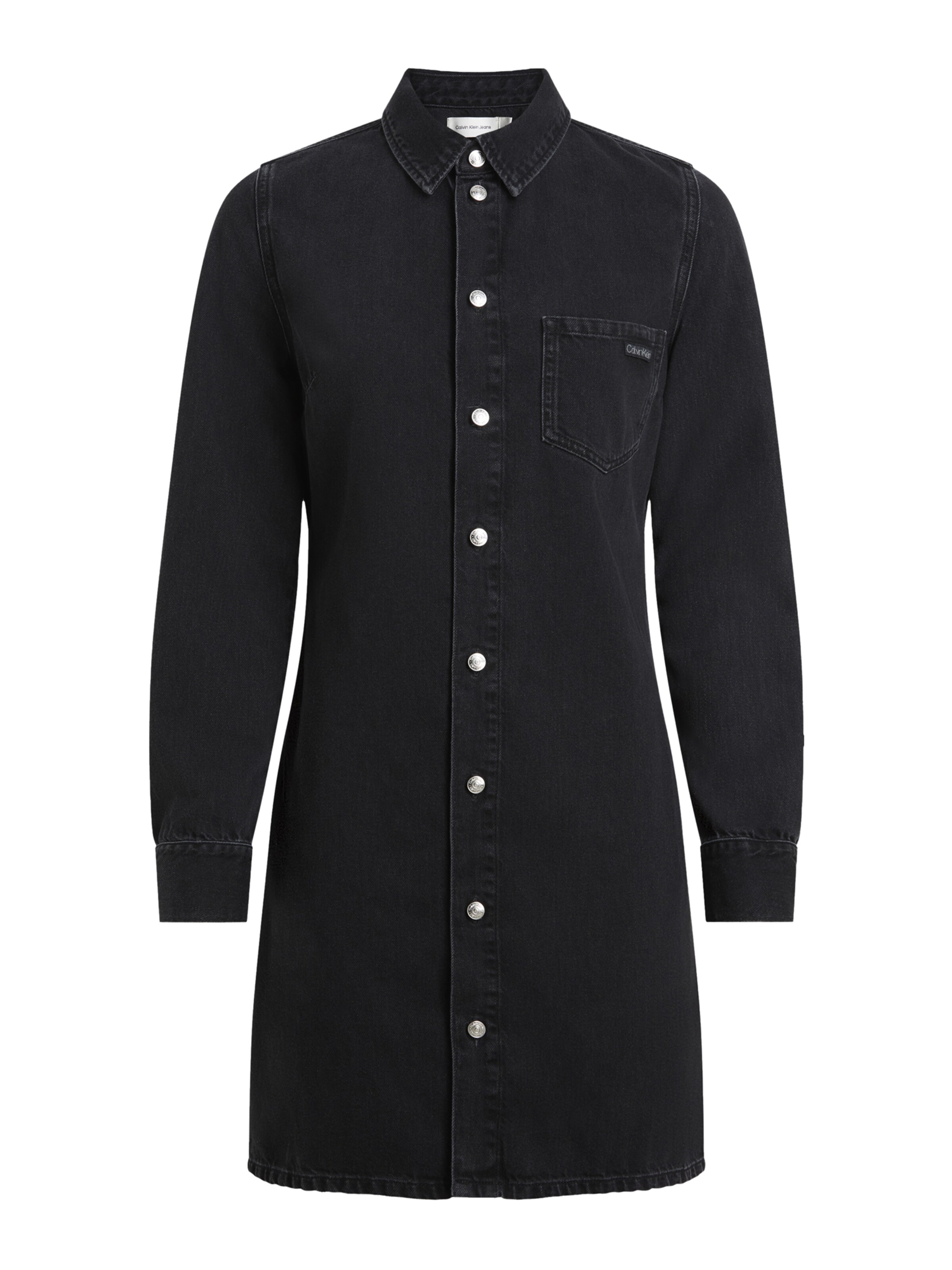Calvin Klein Jeans Kleid in black denim, Produktansicht