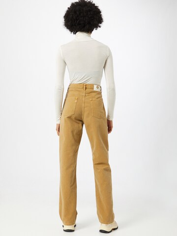 MUD Jeans Wide leg Jeans 'Rose' in Beige