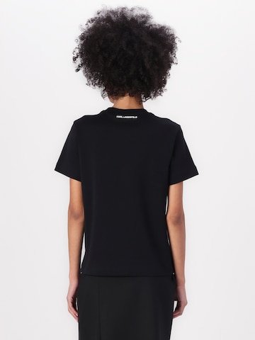 Karl Lagerfeld T-Shirt 'IKON AQUARELLE C' in Schwarz
