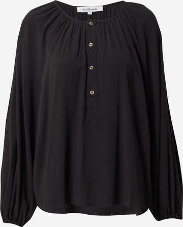 Camicia da donna 'Carmen' di Soft Rebels in nero: frontale