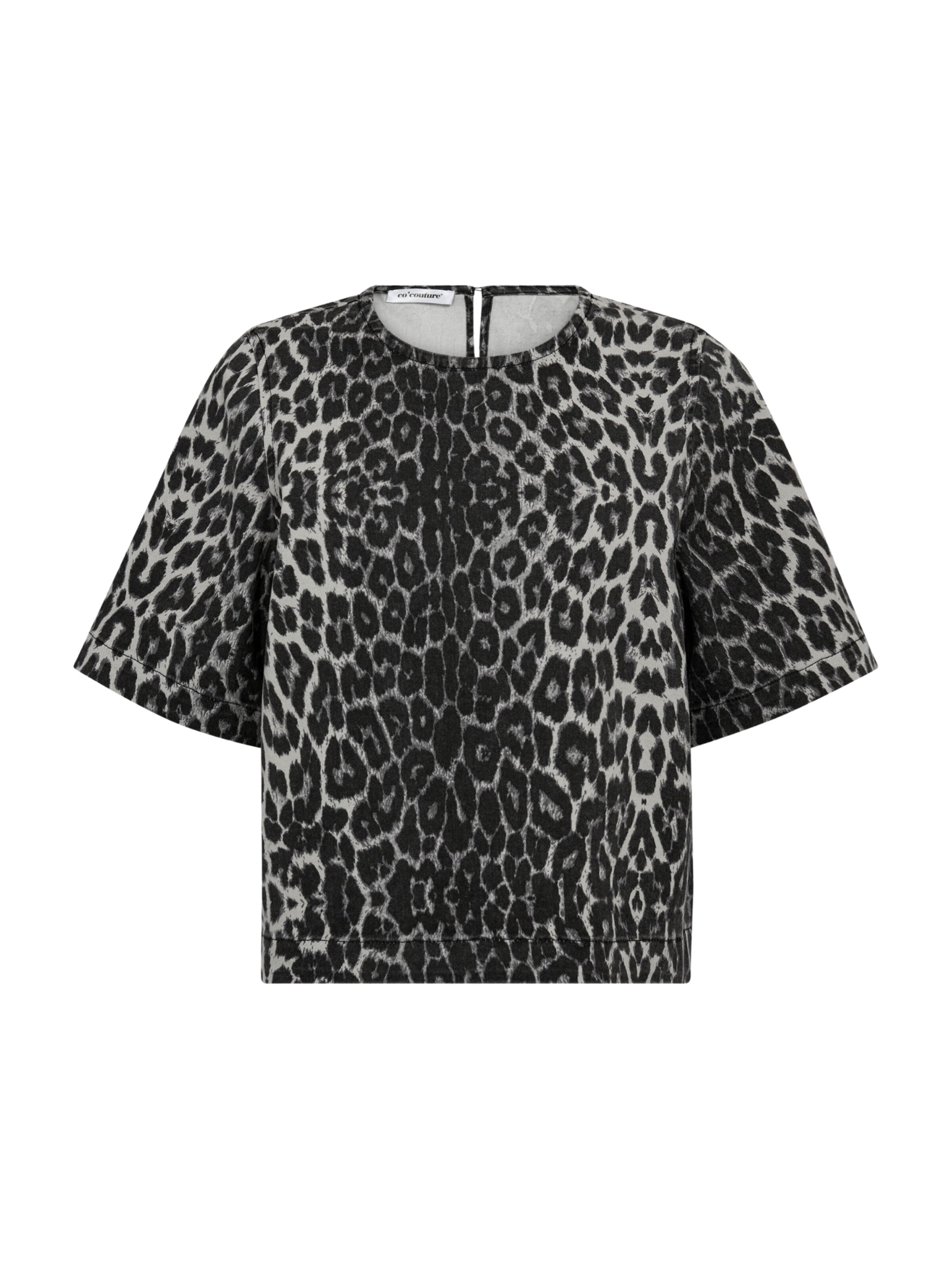 co'couture T-Shirt 'Leo' in Grau: Vorderseite