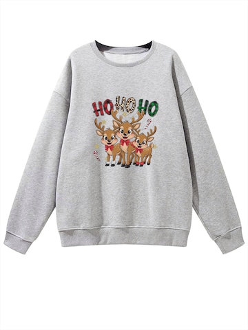 GORHEY Sweatshirt in Grijs: voorkant