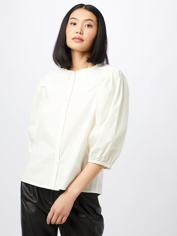 minus - Blusa 'Raja' en blanco: frente