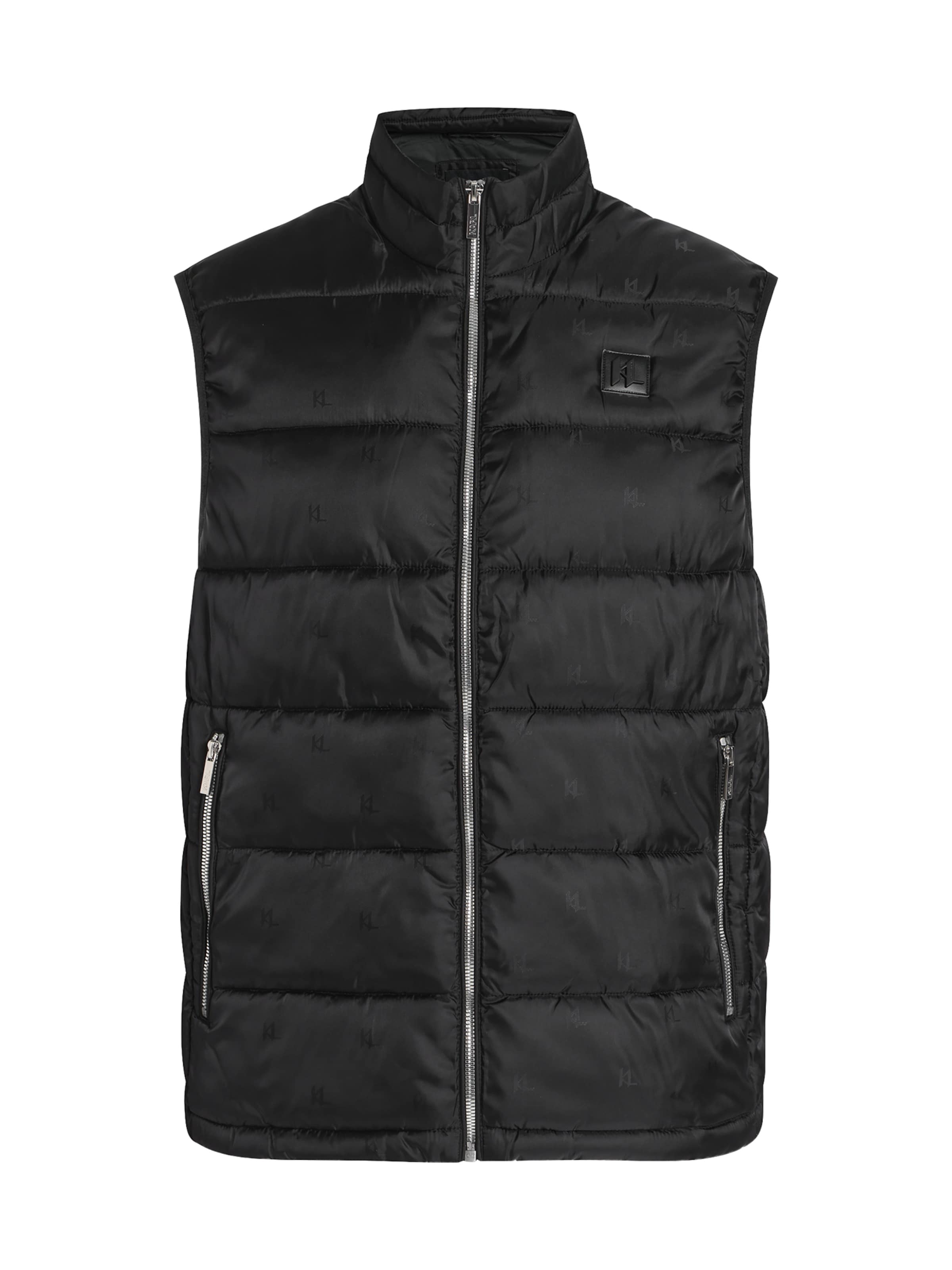 Gilet Karl Lagerfeld en noir : devant