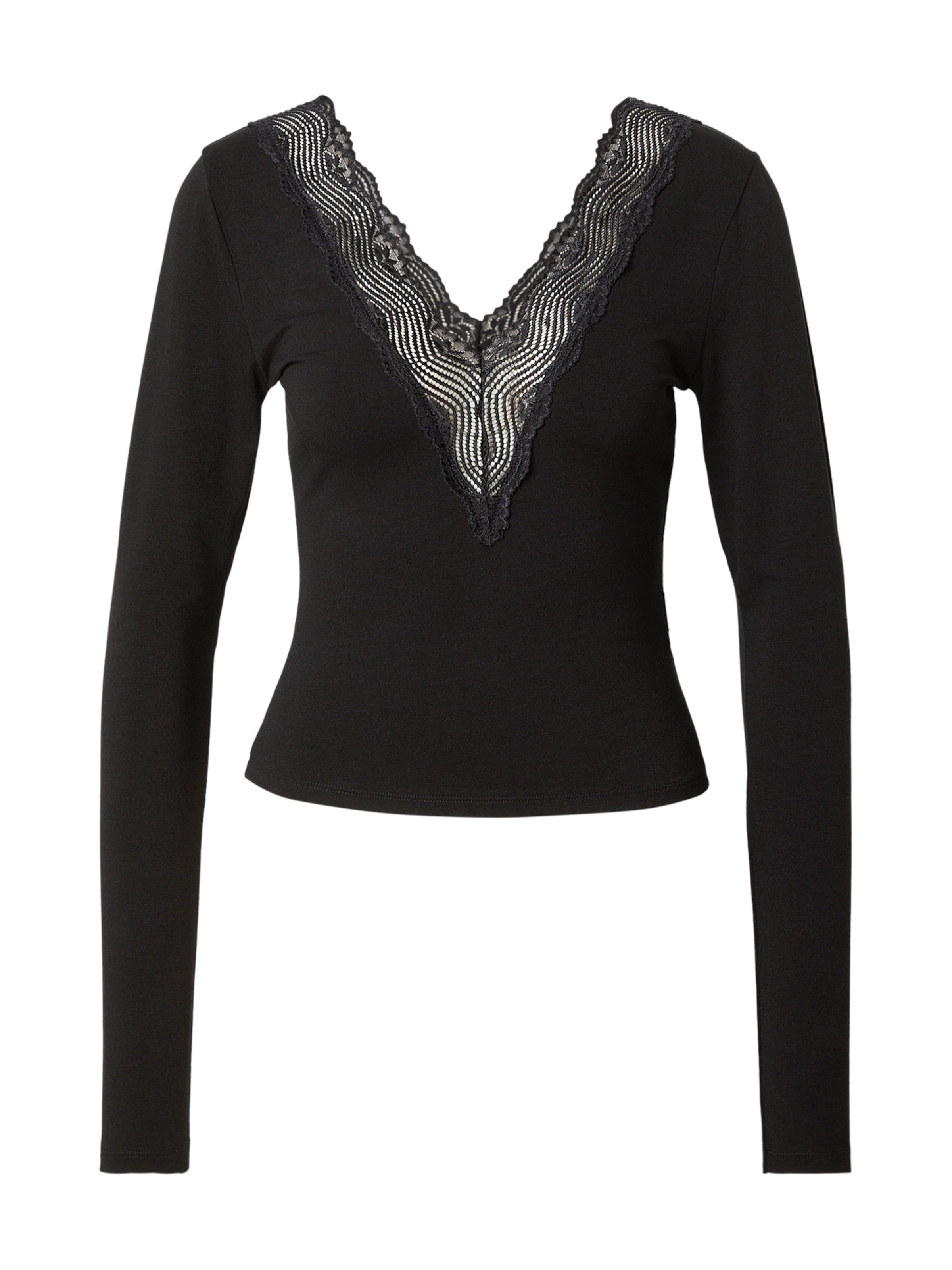 ABOUT YOU Тениска 'Celia' в черно: отпред