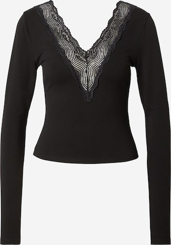 juoda ABOUT YOU Marškinėliai 'Celia': priekis