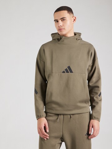 Sweat de sport 'Z.N.E.' ADIDAS SPORTSWEAR en vert : devant