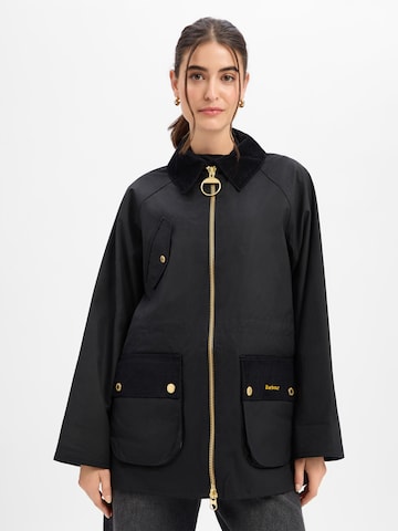 Parka mi-saison 'Treeton' Barbour en noir : devant