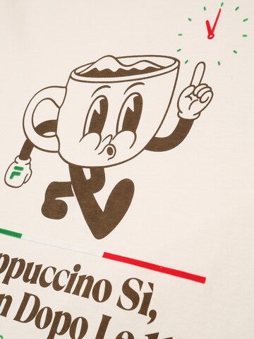 T-Shirt 'Navigli Caffé' FILA en blanc