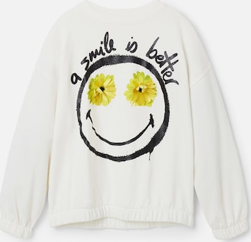 Desigual - Sudadera en blanco: frente