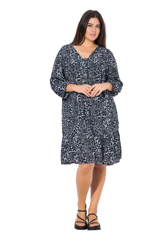 Ulla Popken Jurk in Blauw: voorkant