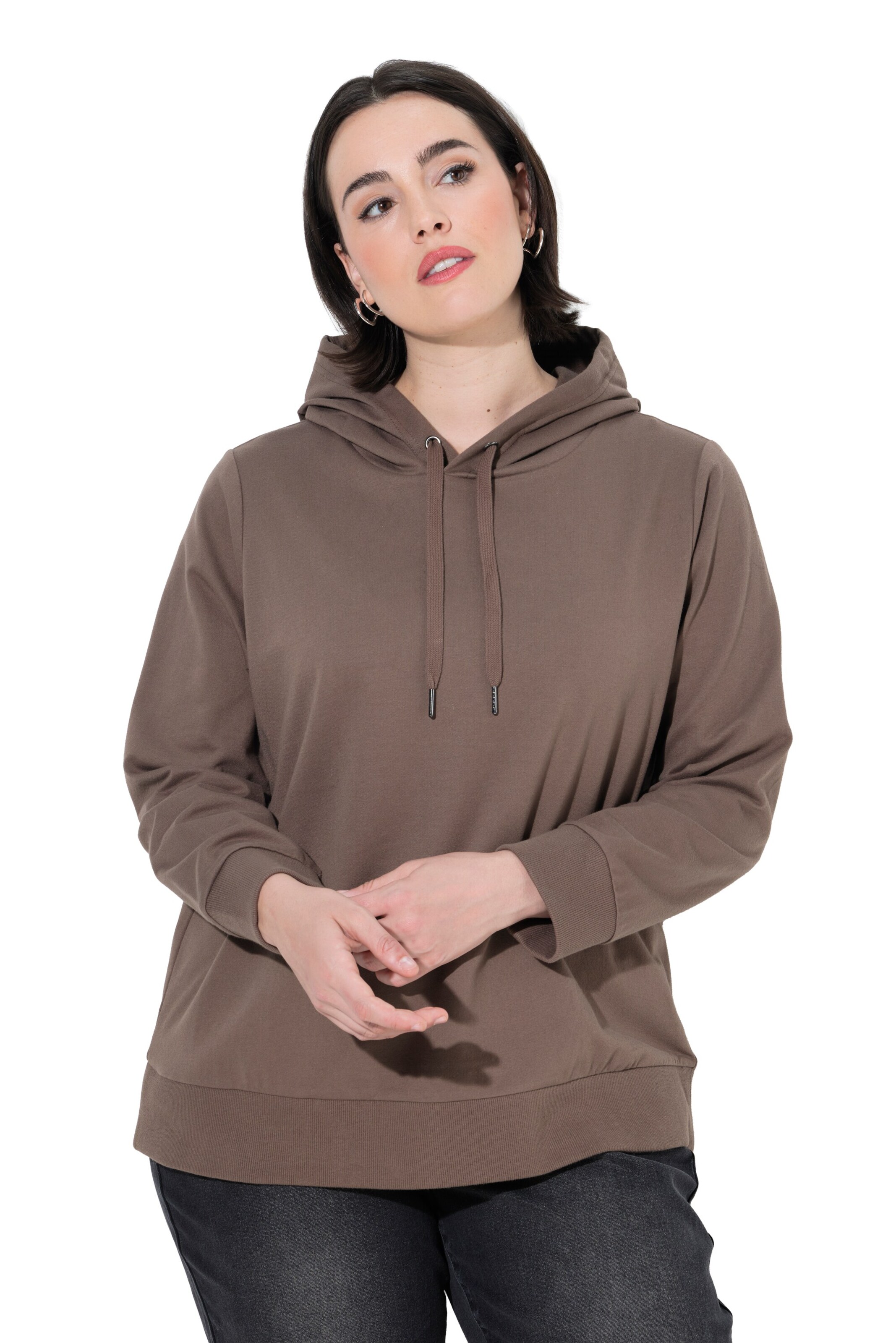 Ulla Popken Sweatshirt in Beige: front