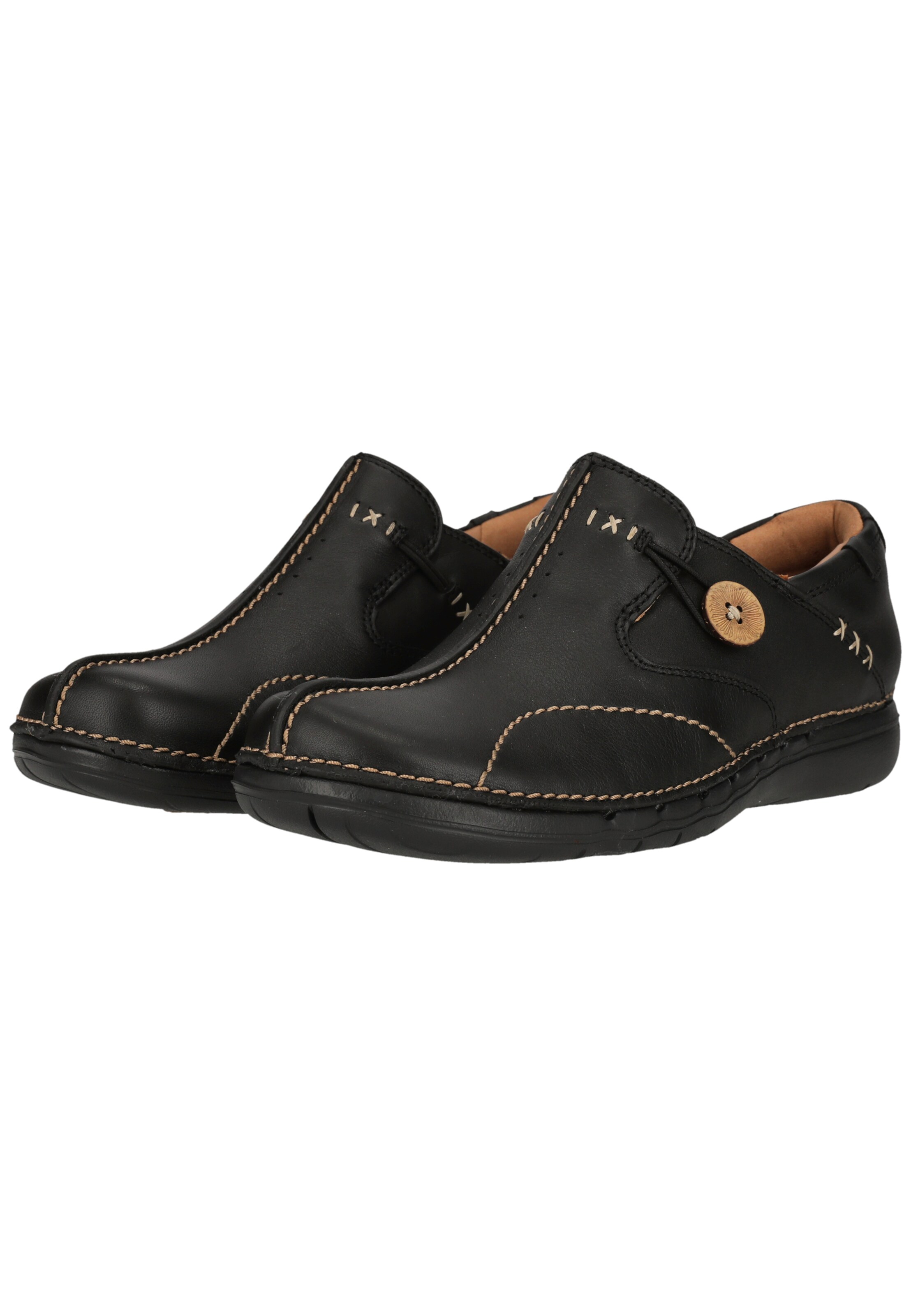 CLARKS Slip-ons 'Un Loop' in Black