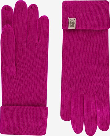 Roeckl Full Finger Gloves 'Essentials' in Pink: front